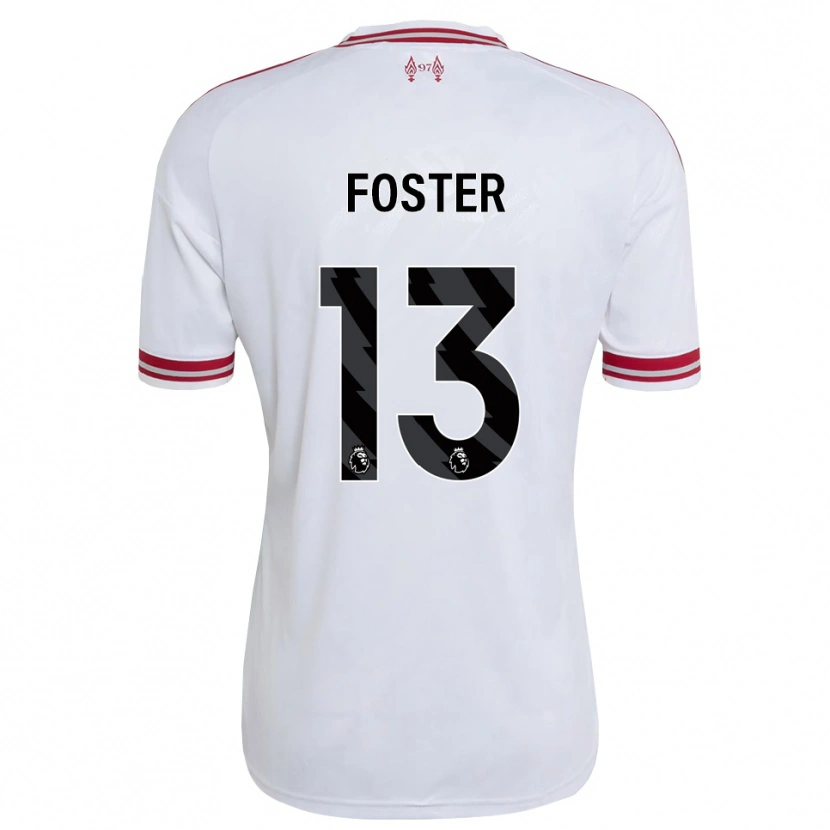 Danxen Barn Rylee Foster #13 Rød Hvit Bortetrøye Drakt Trøye 2026/27 Skjorter T-Skjorte