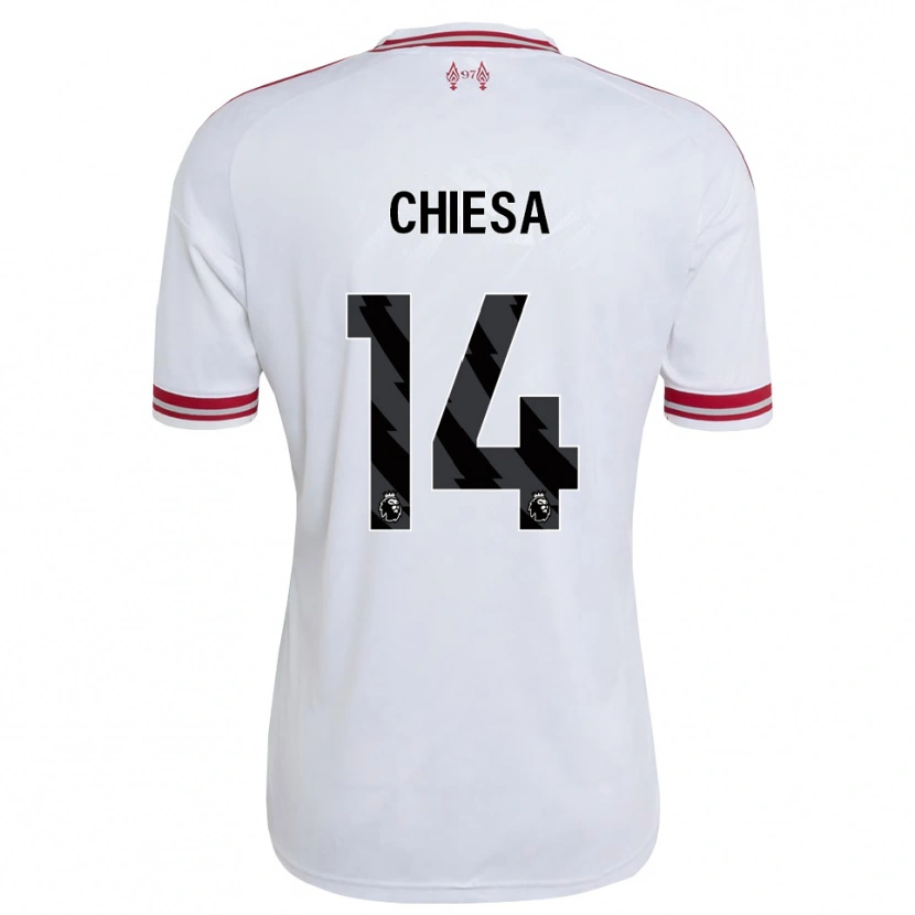 Danxen Barn Federico Chiesa #14 Rød Hvit Bortetrøye Drakt Trøye 2026/27 Skjorter T-Skjorte