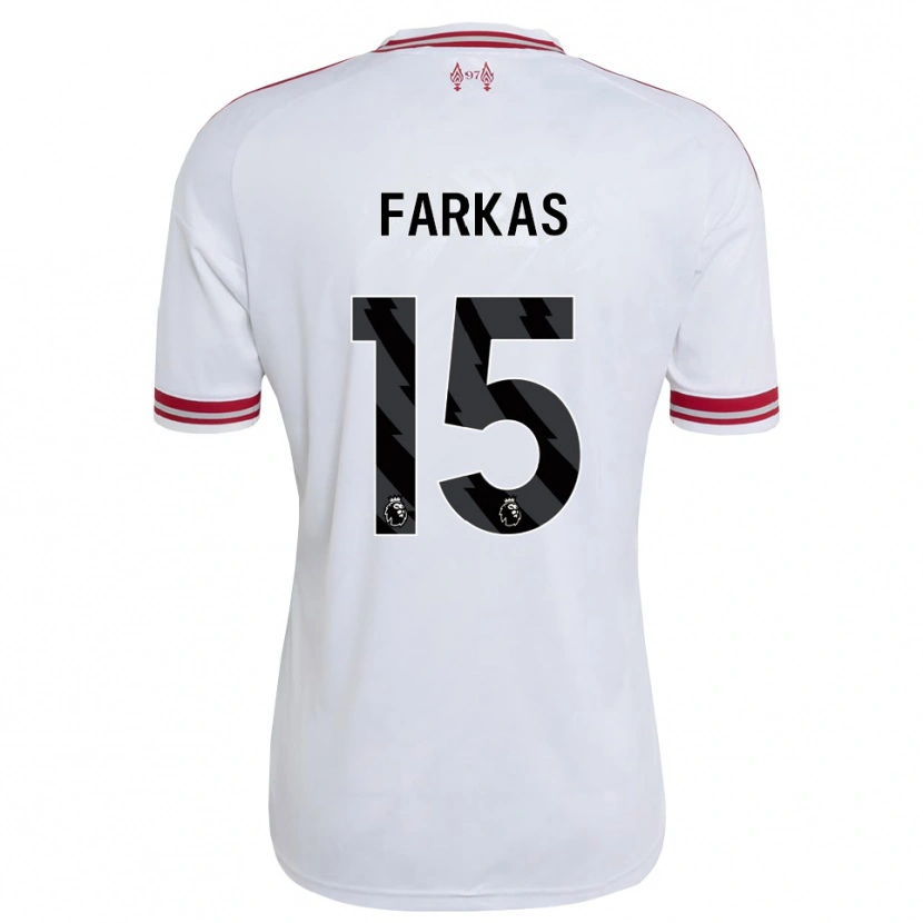 Danxen Barn Erik Farkas #15 Rød Hvit Bortetrøye Drakt Trøye 2026/27 Skjorter T-Skjorte
