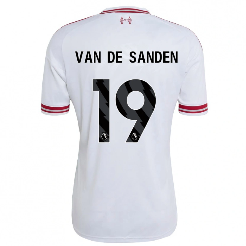 Danxen Barn Shanice Van De Sanden #19 Rød Hvit Bortetrøye Drakt Trøye 2026/27 Skjorter T-Skjorte