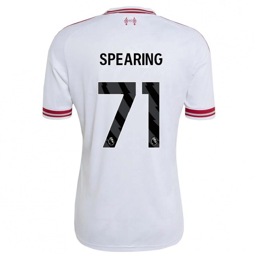Danxen Barn Jay Spearing #71 Rød Hvit Bortetrøye Drakt Trøye 2026/27 Skjorter T-Skjorte