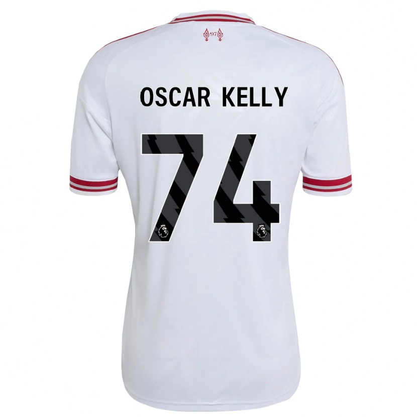 Danxen Barn Oscar Kelly #74 Rød Hvit Bortetrøye Drakt Trøye 2026/27 Skjorter T-Skjorte