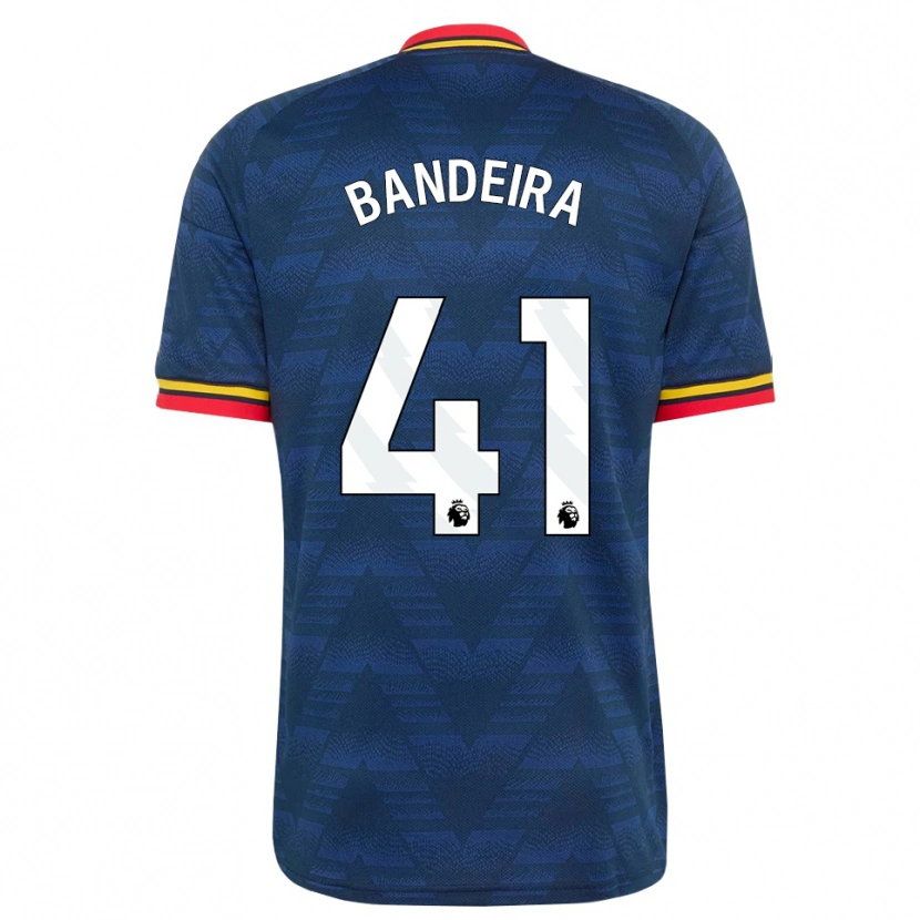 Danxen Barn Mauro Bandeira #41 Midnattblå Gul Rød Bortetrøye Drakt Trøye 2026/27 Skjorter T-Skjorte