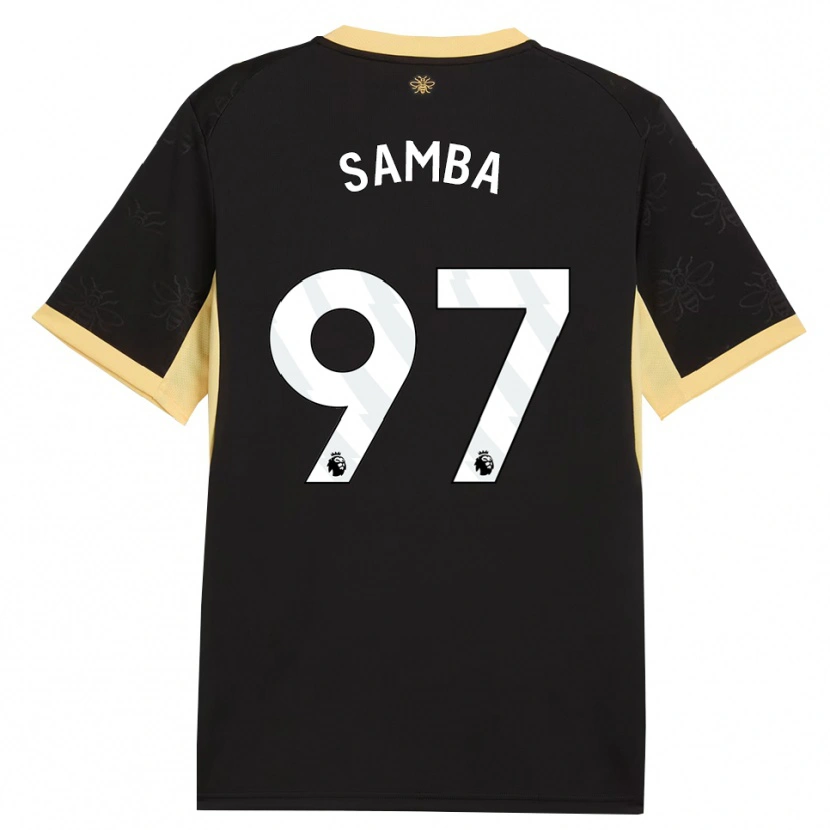 Danxen Barn Tyrone Samba #97 Svart Gul Bortetrøye Drakt Trøye 2026/27 Skjorter T-Skjorte
