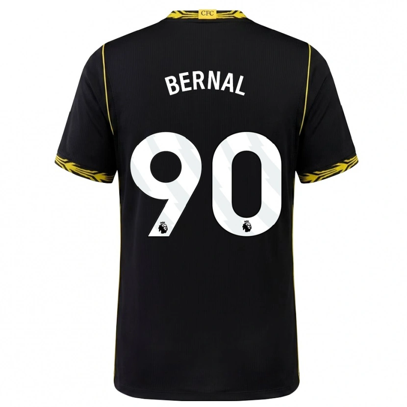 Danxen Barn Freddy Bernal #90 Svart Gul Bortetrøye Drakt Trøye 2026/27 Skjorter T-Skjorte