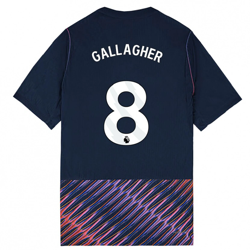 Danxen Barn Conor Gallagher #8 Kongeblå Hvit Bortetrøye Drakt Trøye 2026/27 Skjorter T-Skjorte