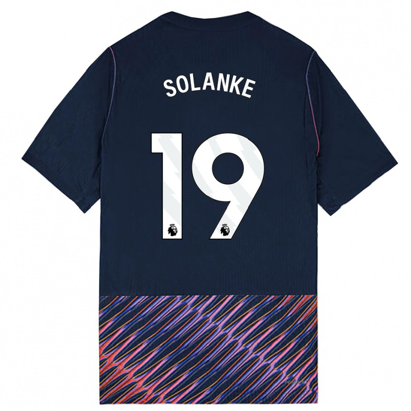 Danxen Barn Dominic Solanke #19 Kongeblå Hvit Bortetrøye Drakt Trøye 2026/27 Skjorter T-Skjorte