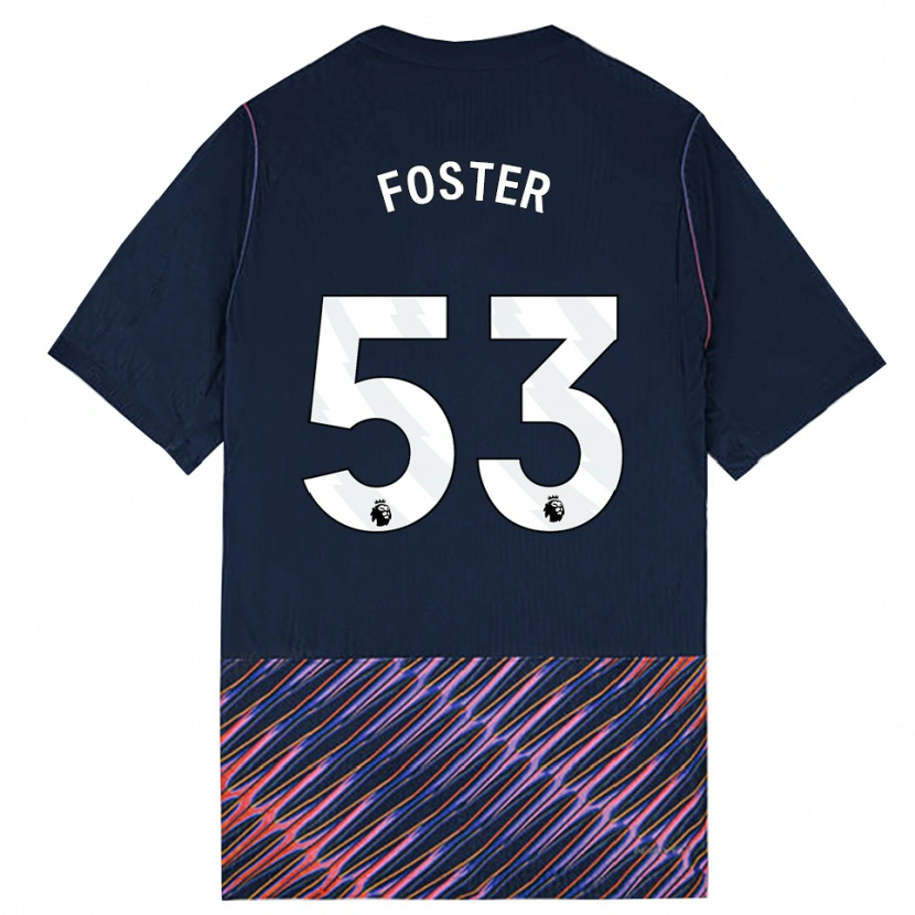 Danxen Barn Brooklyn Lyons Foster #53 Kongeblå Hvit Bortetrøye Drakt Trøye 2026/27 Skjorter T-Skjorte