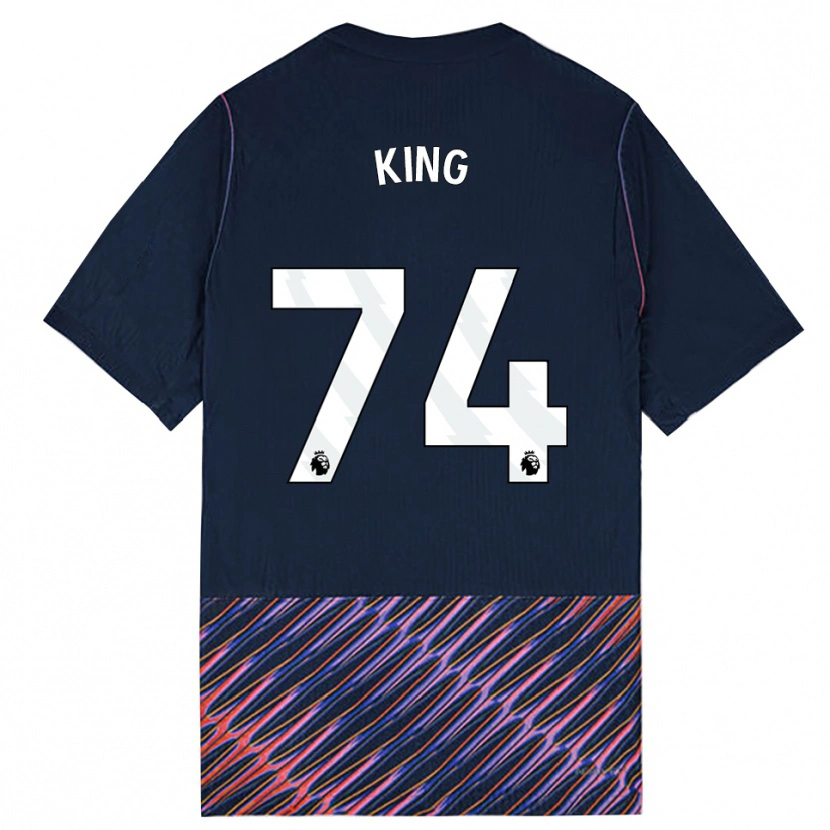 Danxen Barn Maeson King #74 Kongeblå Hvit Bortetrøye Drakt Trøye 2026/27 Skjorter T-Skjorte