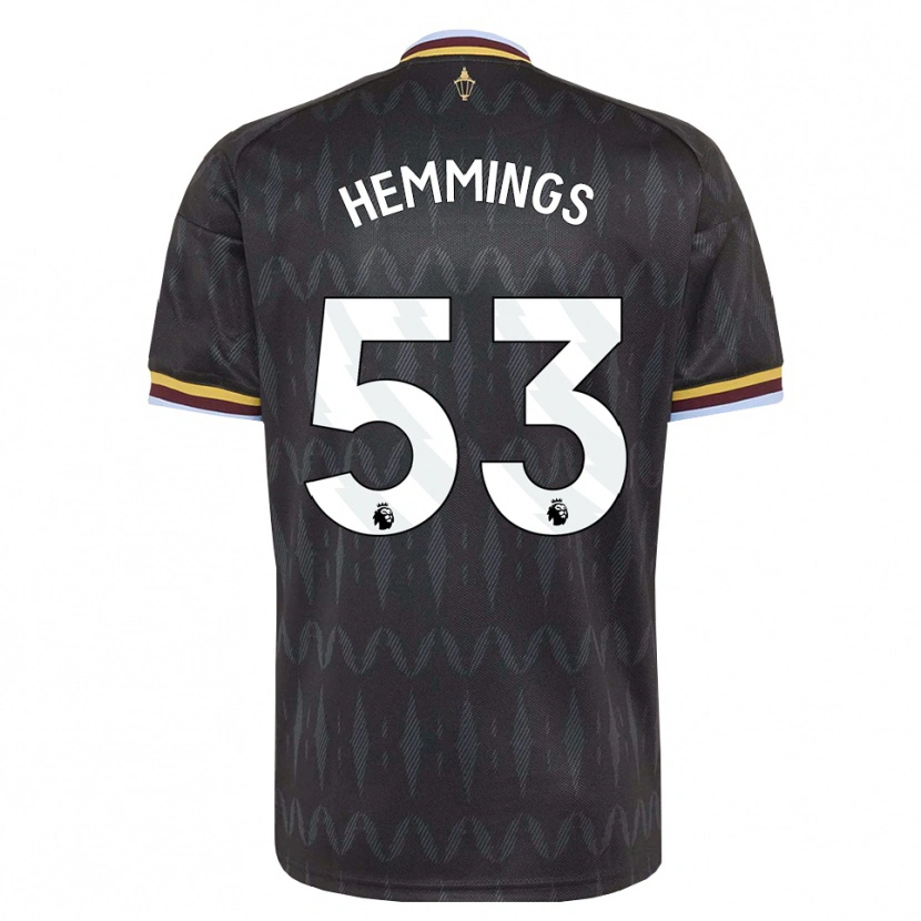 Danxen Barn George Hemmings #53 Blå Kornblomst Svart Gul Bortetrøye Drakt Trøye 2026/27 Skjorter T-Skjorte