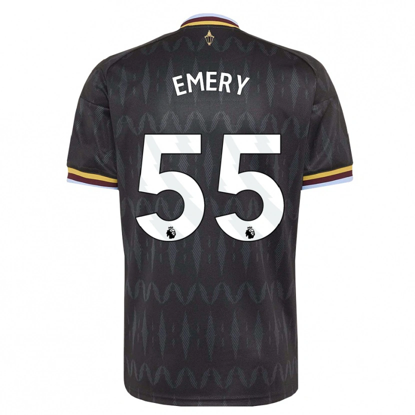 Danxen Barn Lander Emery #55 Blå Kornblomst Svart Gul Bortetrøye Drakt Trøye 2026/27 Skjorter T-Skjorte