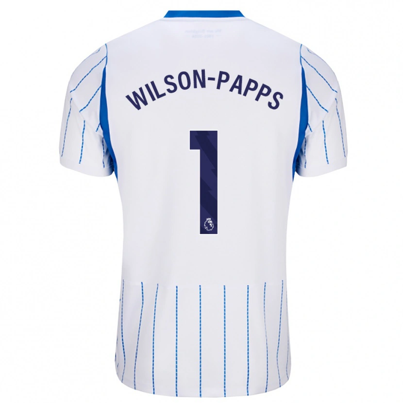 Danxen Barn Charlie Wilson-Papps #1 Blå Dodger Hvit Bortetrøye Drakt Trøye 2026/27 Skjorter T-Skjorte