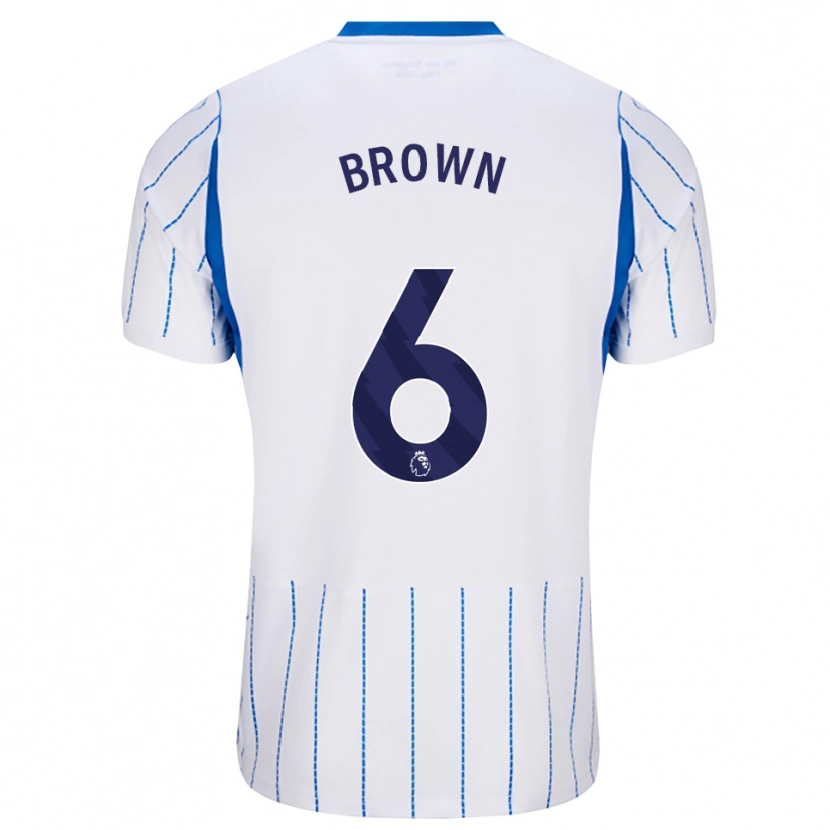 Danxen Barn Harrison Brown #6 Blå Dodger Hvit Bortetrøye Drakt Trøye 2026/27 Skjorter T-Skjorte