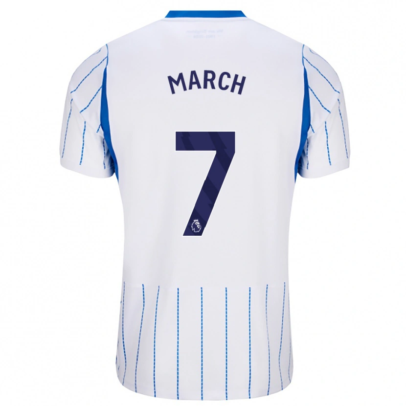 Danxen Barn Solly March #7 Blå Dodger Hvit Bortetrøye Drakt Trøye 2026/27 Skjorter T-Skjorte