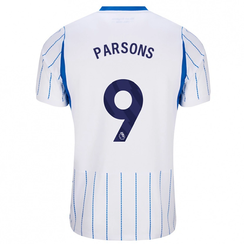 Danxen Barn Jacob Parsons #9 Blå Dodger Hvit Bortetrøye Drakt Trøye 2026/27 Skjorter T-Skjorte