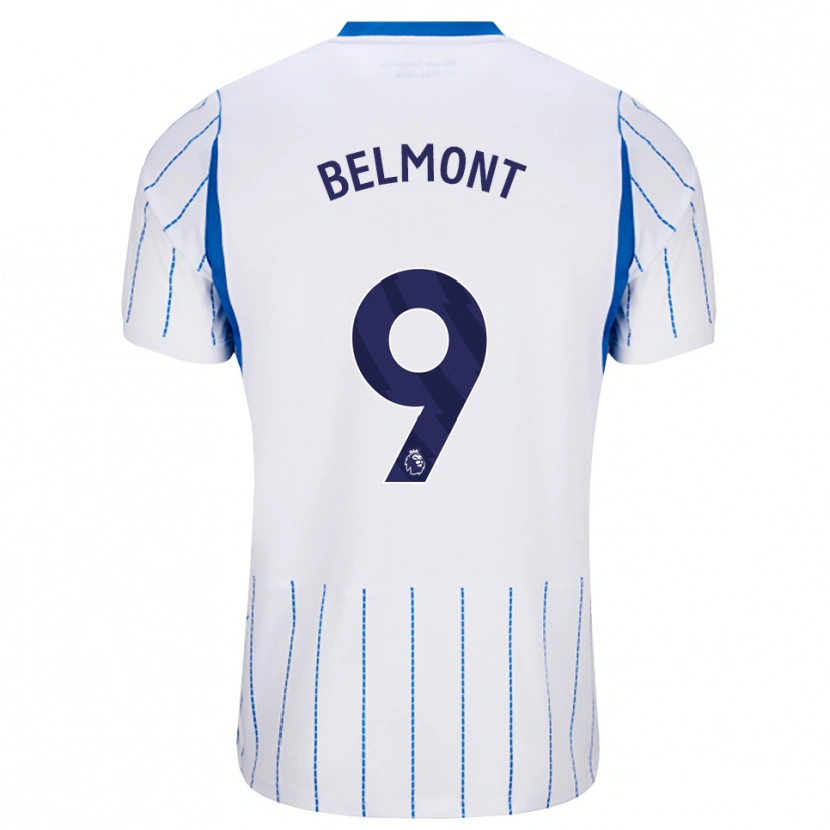 Danxen Barn Joe Belmont #9 Blå Dodger Hvit Bortetrøye Drakt Trøye 2026/27 Skjorter T-Skjorte
