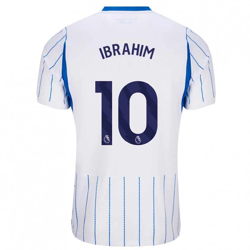 Danxen Barn Younes Ibrahim #10 Blå Dodger Hvit Bortetrøye Drakt Trøye 2026/27 Skjorter T-Skjorte