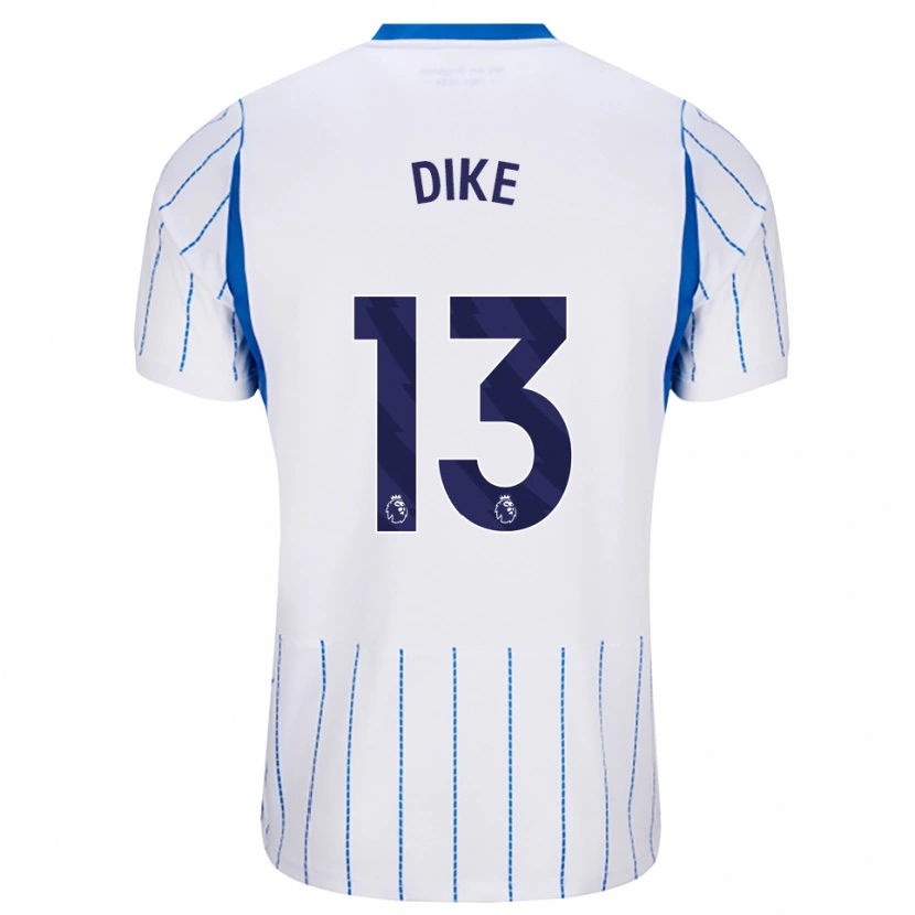 Danxen Barn Michael Dike #13 Blå Dodger Hvit Bortetrøye Drakt Trøye 2026/27 Skjorter T-Skjorte