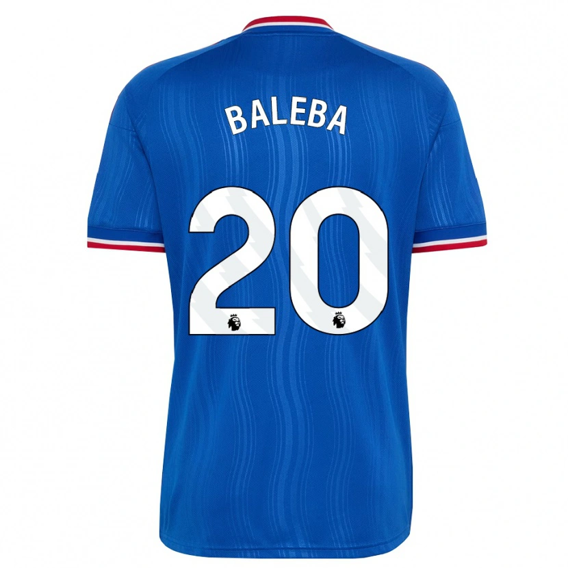 Danxen Barn Carlos Baleba #20 Blå Hvit Rød Bortetrøye Drakt Trøye 2026/27 Skjorter T-Skjorte