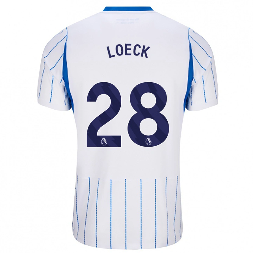 Danxen Barn Melina Loeck #28 Blå Dodger Hvit Bortetrøye Drakt Trøye 2026/27 Skjorter T-Skjorte