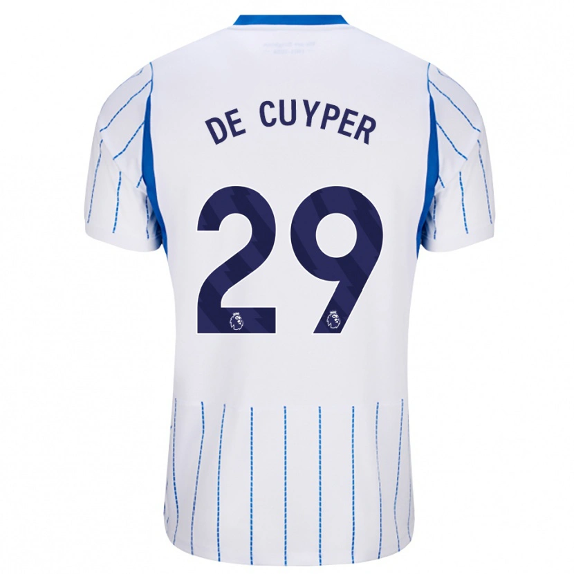 Danxen Barn Maxim De Cuyper #29 Blå Dodger Hvit Bortetrøye Drakt Trøye 2026/27 Skjorter T-Skjorte