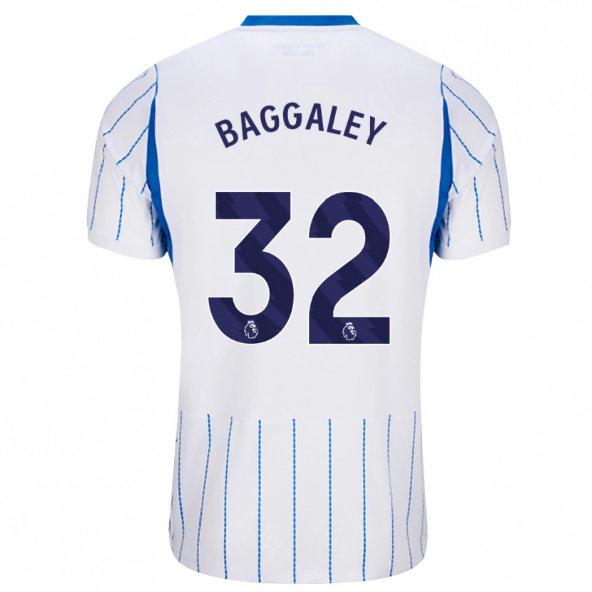 Danxen Barn Sophie Baggaley #32 Blå Dodger Hvit Bortetrøye Drakt Trøye 2026/27 Skjorter T-Skjorte