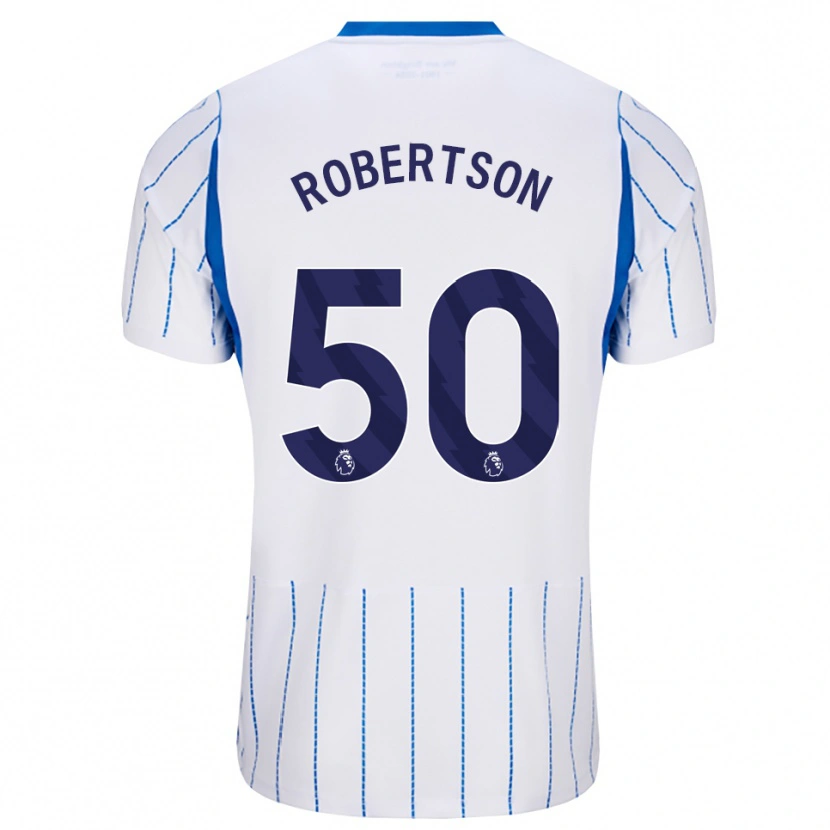 Danxen Barn Josh Robertson #50 Blå Dodger Hvit Bortetrøye Drakt Trøye 2026/27 Skjorter T-Skjorte