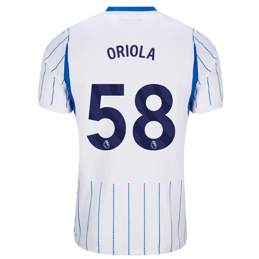 Danxen Barn Nehemiah Oriola #58 Blå Dodger Hvit Bortetrøye Drakt Trøye 2026/27 Skjorter T-Skjorte