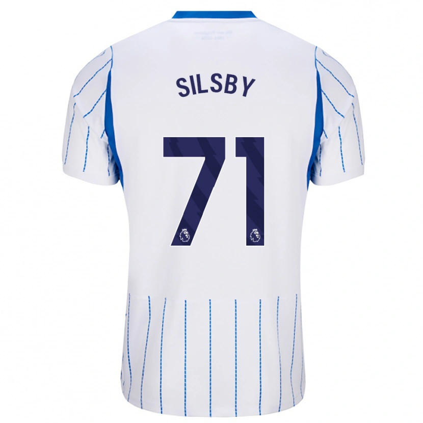 Danxen Barn Tyler Silsby #71 Blå Dodger Hvit Bortetrøye Drakt Trøye 2026/27 Skjorter T-Skjorte