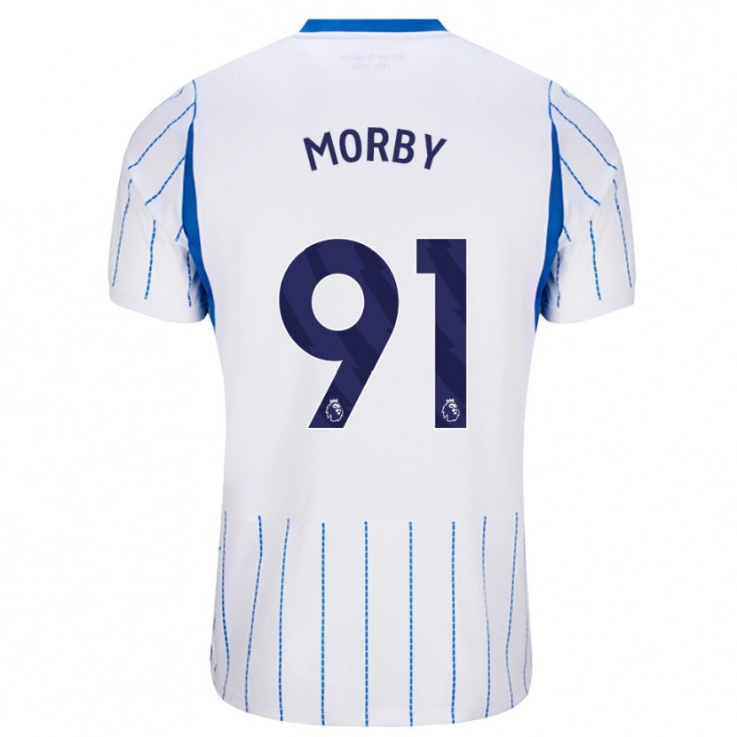 Danxen Barn Jackson Morby #91 Blå Dodger Hvit Bortetrøye Drakt Trøye 2026/27 Skjorter T-Skjorte