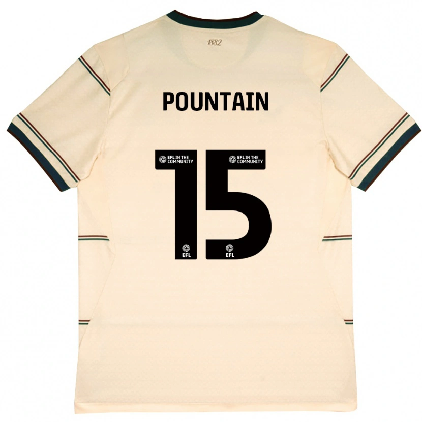Danxen Barn Nathan Pountain #15 Beige Burgunder Bortetrøye Drakt Trøye 2026/27 Skjorter T-Skjorte