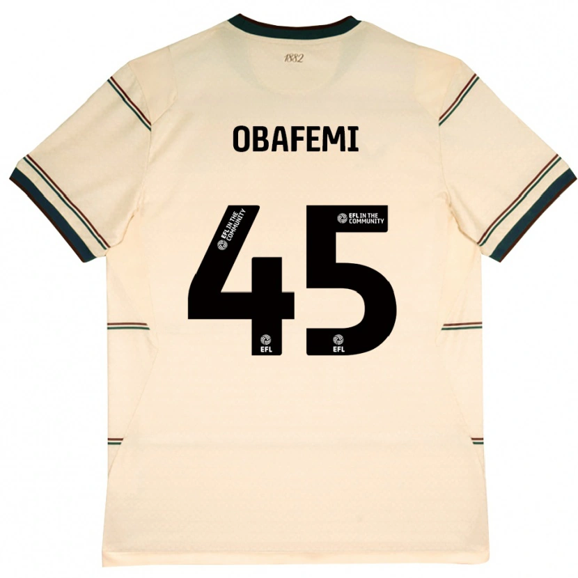 Danxen Barn Michael Obafemi #45 Beige Burgunder Bortetrøye Drakt Trøye 2026/27 Skjorter T-Skjorte