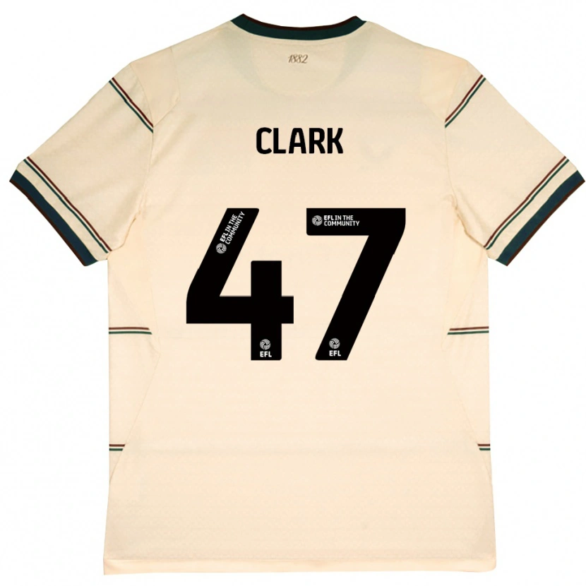 Danxen Barn Ellis Clark #47 Beige Burgunder Bortetrøye Drakt Trøye 2026/27 Skjorter T-Skjorte