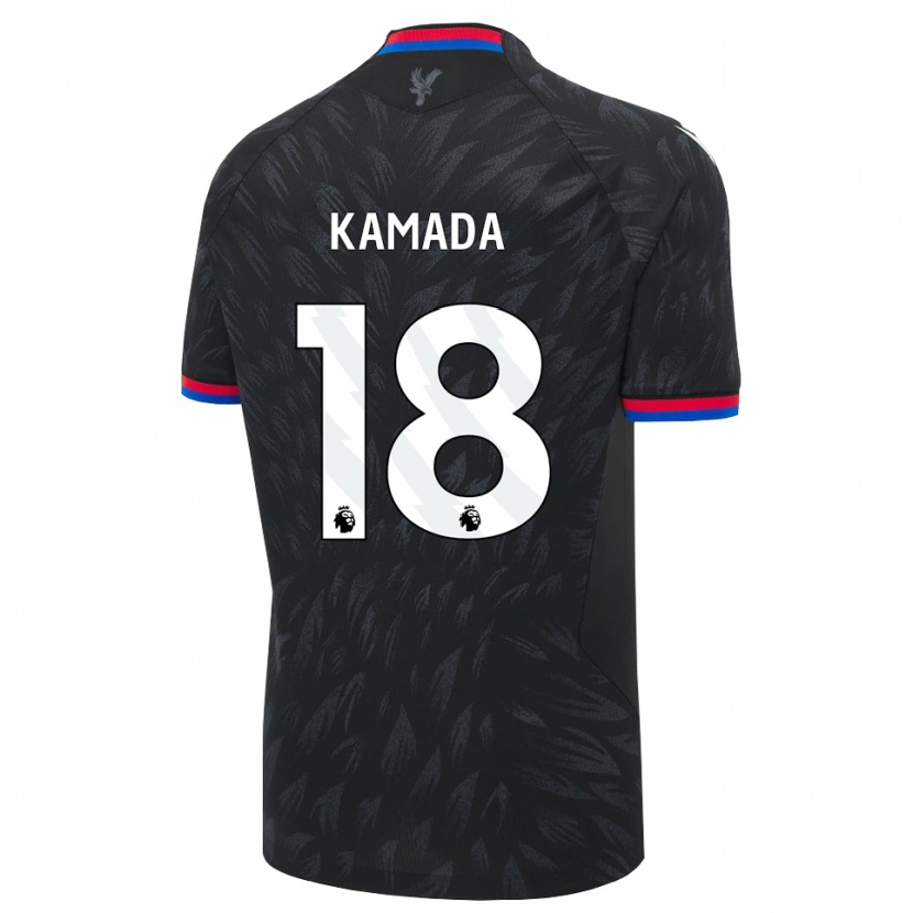 Danxen Barn Daichi Kamada #18 Svart Blå Rød Bortetrøye Drakt Trøye 2026/27 Skjorter T-Skjorte