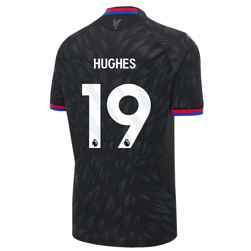 Danxen Barn Will Hughes #19 Svart Blå Rød Bortetrøye Drakt Trøye 2026/27 Skjorter T-Skjorte