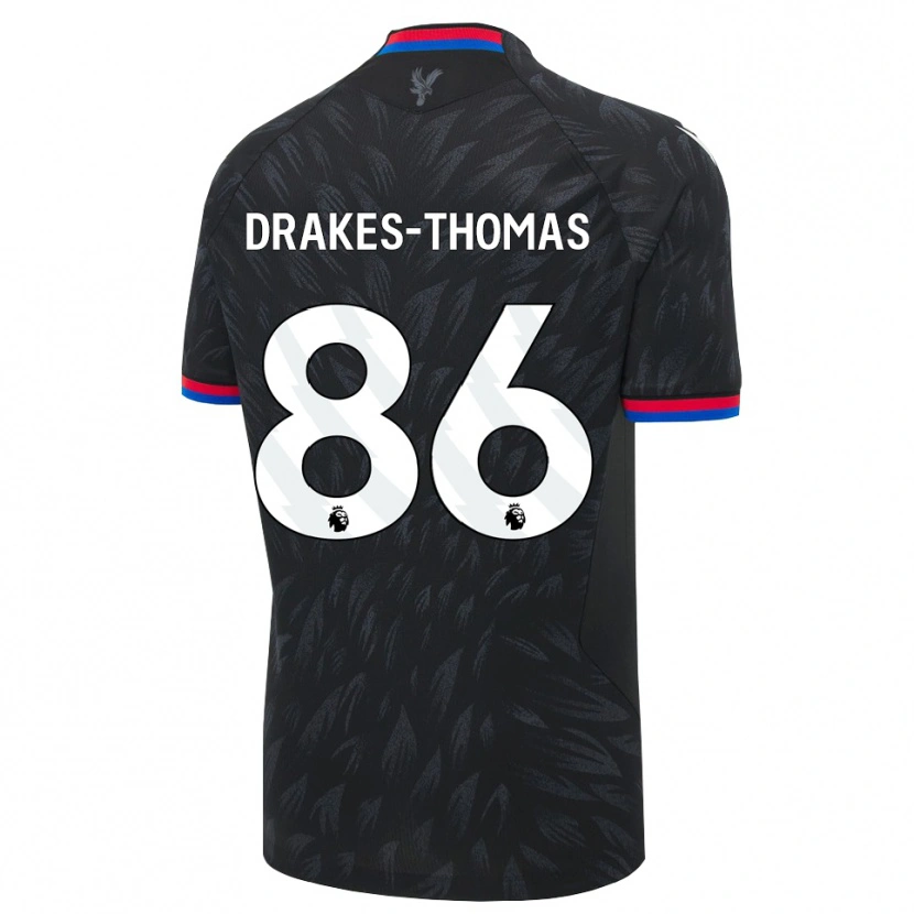 Danxen Barn Joél Drakes-Thomas #86 Svart Blå Rød Bortetrøye Drakt Trøye 2026/27 Skjorter T-Skjorte
