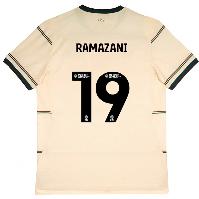 Danxen Barn Largie Ramazani #19 Beige Burgunder Bortetrøye Drakt Trøye 2026/27 Skjorter T-Skjorte