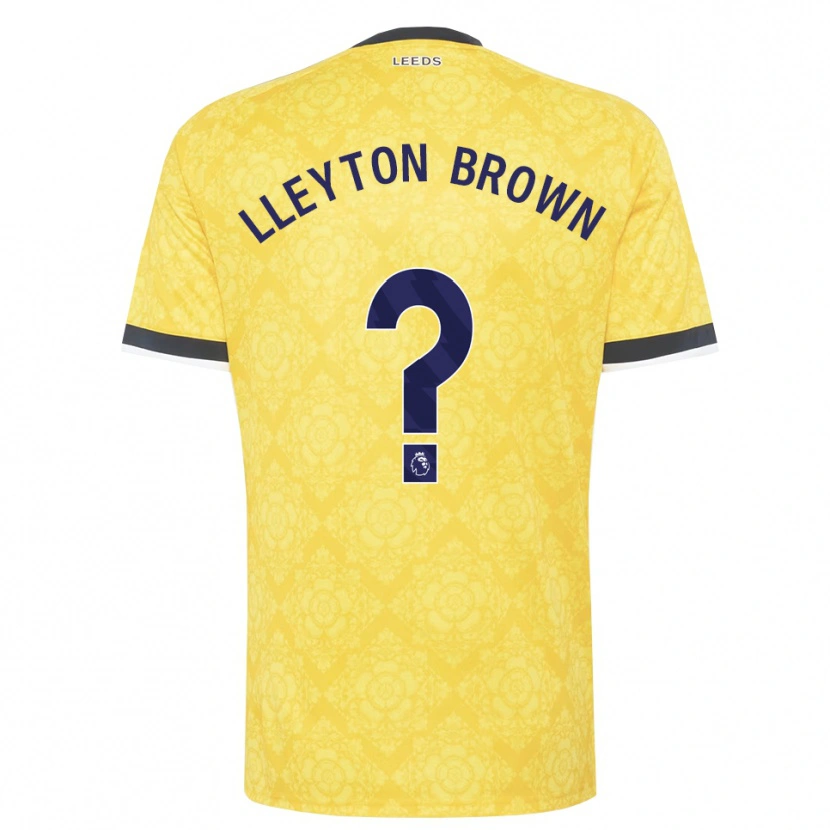 Danxen Barn Lleyton Brown #0 Gul Hvit Svart Bortetrøye Drakt Trøye 2026/27 Skjorter T-Skjorte