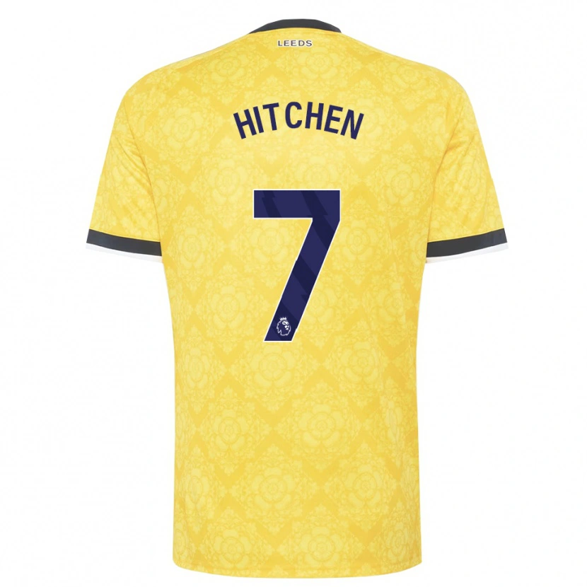 Danxen Barn Zach Hitchen #7 Gul Hvit Svart Bortetrøye Drakt Trøye 2026/27 Skjorter T-Skjorte