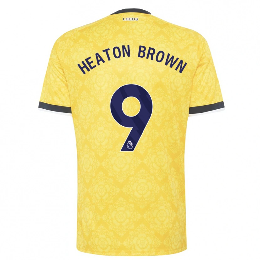 Danxen Barn Heaton Brown #9 Gul Hvit Svart Bortetrøye Drakt Trøye 2026/27 Skjorter T-Skjorte