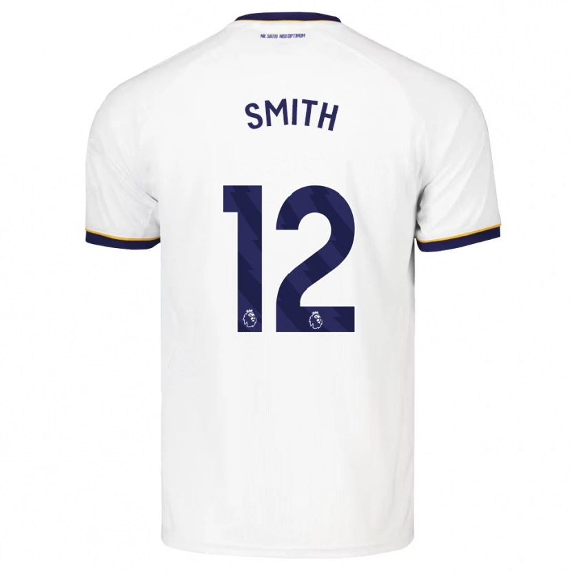 Danxen Barn Lewis Smith #12 Midnattblå Hvit Gul Bortetrøye Drakt Trøye 2026/27 Skjorter T-Skjorte
