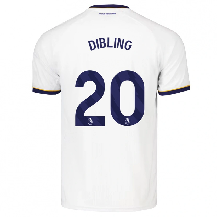 Danxen Barn Tyler Dibling #20 Midnattblå Hvit Gul Bortetrøye Drakt Trøye 2026/27 Skjorter T-Skjorte
