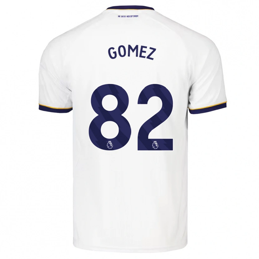 Danxen Barn Francis Gomez #82 Midnattblå Hvit Gul Bortetrøye Drakt Trøye 2026/27 Skjorter T-Skjorte