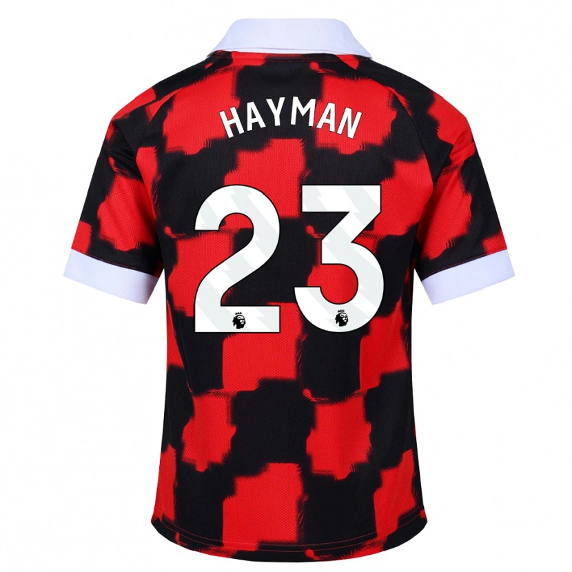 Danxen Barn Alex Hayman #23 Rød Hvit Svart Bortetrøye Drakt Trøye 2026/27 Skjorter T-Skjorte
