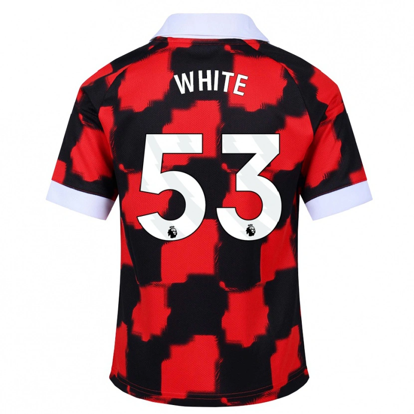 Danxen Barn Alfie White #53 Rød Hvit Svart Bortetrøye Drakt Trøye 2026/27 Skjorter T-Skjorte