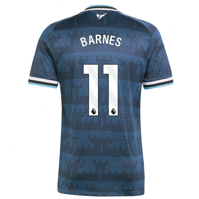 Danxen Barn Harvey Barnes #11 Gul Svart Blå Bortetrøye Drakt Trøye 2026/27 Skjorter T-Skjorte