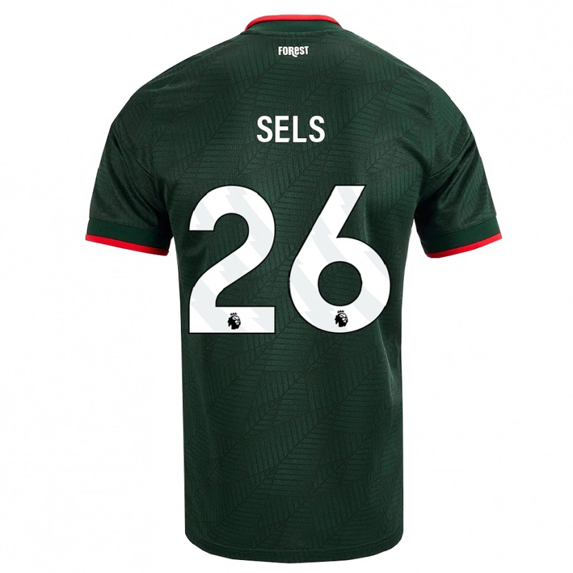 Danxen Barn Matz Sels #26 Mørk Grønn Rød Bortetrøye Drakt Trøye 2026/27 Skjorter T-Skjorte
