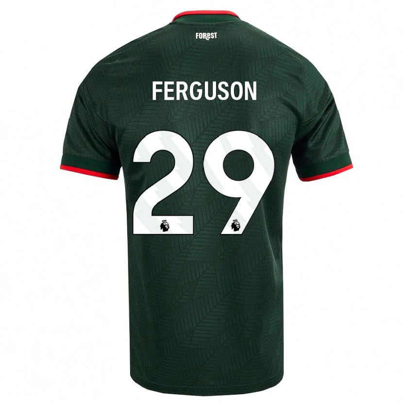 Danxen Barn Georgie Ferguson #29 Mørk Grønn Rød Bortetrøye Drakt Trøye 2026/27 Skjorter T-Skjorte