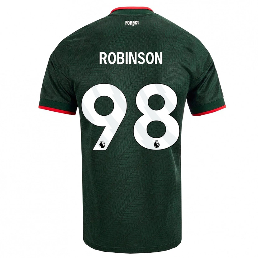 Danxen Barn Riko Robinson #98 Mørk Grønn Rød Bortetrøye Drakt Trøye 2026/27 Skjorter T-Skjorte