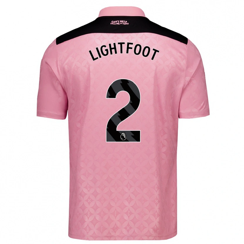Danxen Barn Archie Lightfoot #2 Lys Rosa Svart Bortetrøye Drakt Trøye 2026/27 Skjorter T-Skjorte